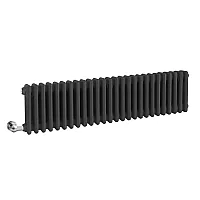 Milano Windsor Traditional Anthracite Horizontal Double Column Electric Radiator 300mm x 1190mm without Thermostat