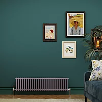 300mm x 1190mm Purple Double Column Traditional Horizontal Radiator Milano Windsor
