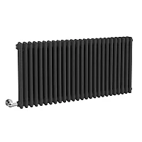 Milano Windsor Traditional Anthracite Horizontal Double Column Electric Radiator 600mm x 1190mm without Thermostat