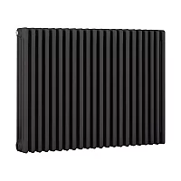 Milano Windsor Carbon Grey Horizontal Traditional Four Column Radiator 750mm x 1010mm