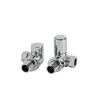 Milano Select Chrome Modern Corner Radiator Valves