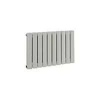 Milano Aruba Horizontal Designer Radiator Double Panel 400mm x 590mm Smoke Grey