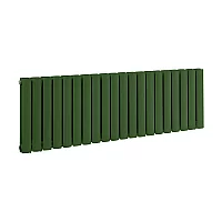 Milano Aruba Horizontal Designer Radiator Double Panel 400mm x 1180mm Reseda Green