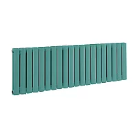 Milano Aruba Horizontal Designer Radiator Double Panel 400mm x 1180mm Spearmint Blue