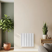 ECOSO Leo White Ceramic Core 1000W Smart Electric Heater 568mm x 531mm