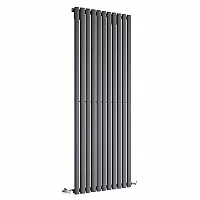 Anthracite Large Designer Radiator Single Curved Panel 1750 x 650mm Sterling Quinn