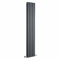 Double Curved Panel Dark Grey Designer Radiator 1750 x 300mm Sterling Quinn