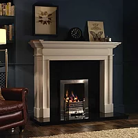 Special Offer Eko Fires 3080 Edwardian Inset Gas Fire with Manual Control and Log Fuel Effect
