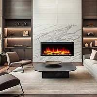 BlazeBright Alnwick Deep Lux 1020 Hole In The Wall Electric Fire