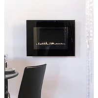 Eko Fires 5060 Black Glass Wall Mounted Flueless Gas Fire