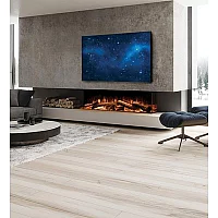 Evonic Halo 1500 Built In The Wall Media Wall Electric Fire