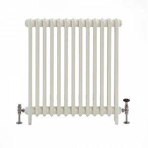 Milano Mercury Porcelain White Cast Iron Radiator 3 Column H 660mm x W 787mm x D 101mm