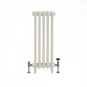 Milano Mercury Porcelain White Cast Iron Radiator 3 Column H 760mm x W 321mm x D 101mm