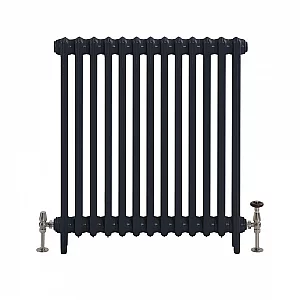 Milano Mercury Farrow and Ball Railings Grey Cast Iron Radiator 4 Column H 760mm x W 787mm x D 140mm