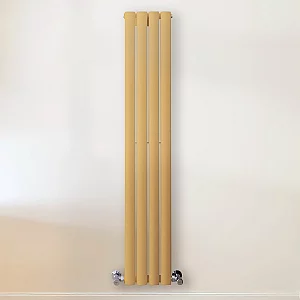 Milano Aruba Autumn Yellow Vertical Designer Radiator 1400mm x 236mm Double Panel