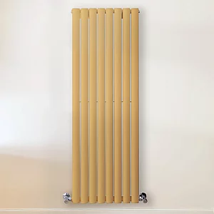 Milano Aruba Autumn Yellow Vertical Designer Radiator 1400mm x 472mm Single Panel