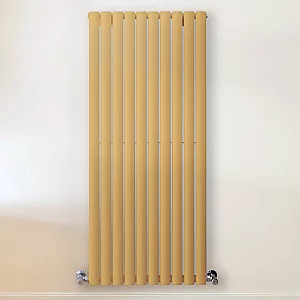 Milano Aruba Autumn Yellow Vertical Designer Radiator 1400mm x 590mm Double Panel
