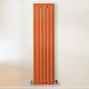 Milano Aruba Sunset Orange Vertical Designer Radiator Single Panel 1400mm x 354mm