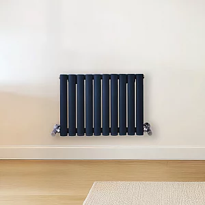 Milano Aruba Regal Blue Horizontal Designer Radiator 400mm x 590mm Single Panel