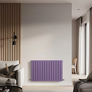 Milano Alpha Lush Purple Horizontal Flat Panel Designer Radiator 635mm x 980mm Single Panel