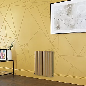 Milano Aruba Electric Autumn Yellow Horizontal Designer Radiator 635mm x 590mm No Thermostat