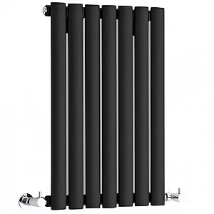 635mm x 413mm Black Radiator Milano Aruba