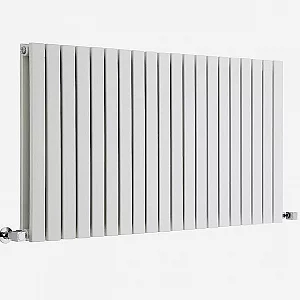 635mm x 1180 Designer Double Panel Radiator Modern Milano Capri Flat Panel White Radiators
