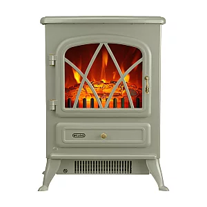 Three Sided Sage Electric Stove Fire Traditional Style ECOSO Siena