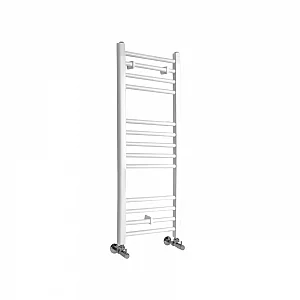 1000 x 400 White Towel Radiator Milano Ive Flat Heated Towel Rail 1000mm x 400mm