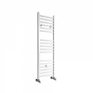 1200 x 400 White Towel Radiator Milano Ive Flat Heated Towel Rail 1200mm x 400mm