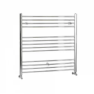 Milano Kent Straight Chrome Heated Towel Rail 1000mm x 1000mm