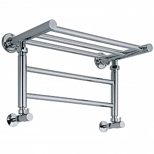 Heated Shelf Towel Radiator Milano Pendle Chrome Heated Towel Rail 294mm x 532mm