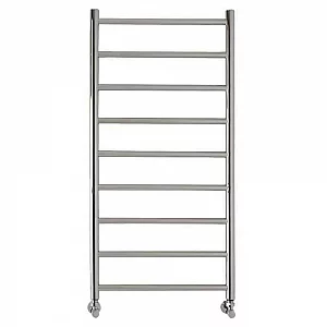 1000 x 500mm Towel Radiator Milano Esk Ladder Style Stainless Steel Flat Heated Towel Rail