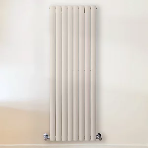 1400 x 472mm Double Panel White Vertical Designer Radiator Milano Aruba