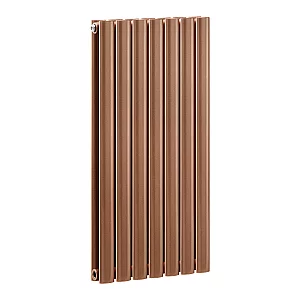 800mm x 413mm Metallic Copper Modern Radiator High Output Stylish Milano Aruba