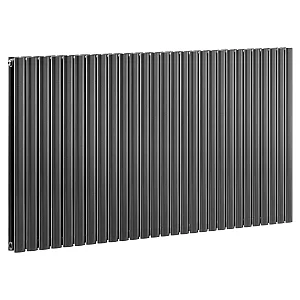 Milano Aruba 800mm x 1652mm Pewter Designer Radiator Double Panel High BTU