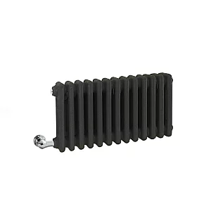 Milano Windsor Traditional Anthracite Horizontal Double Column Electric Radiator 300mm x 605mm without WiFi Thermostat