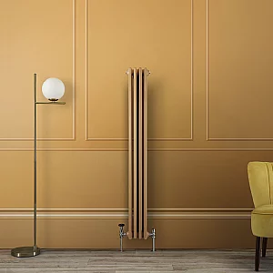 1500mm x 200mm Yellow Vertical Traditional Double Column Radiator Milano Windsor