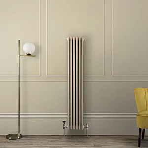 1500mm x 290mm Brown Vertical Traditional Double Column Radiator Milano Windsor