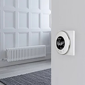 Milano Windsor White Traditional Horizontal Electric Triple Column Radiator 300mm x 1190mm with WiFi Thermostat