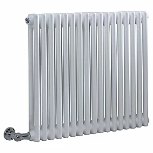 Milano Windsor Traditional White Horizontal Double Column Electric Radiator 300mm x 605mm without WiFi Thermostat