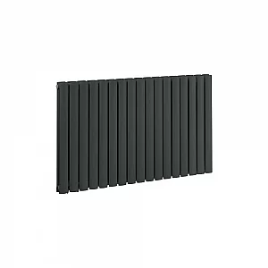 Milano Aruba Horizontal Designer Radiator Double Panel 635mm x 1000mm Mouse Grey