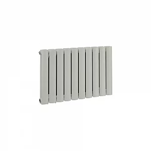 Milano Aruba Horizontal Designer Radiator Double Panel 400mm x 590mm Smoke Grey