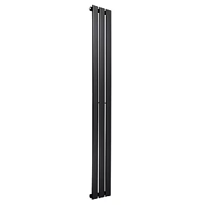 1750mm x 210mm Vertical Black Flat Single Panel Radiator Sterling Arlie Low Priced Tall Radiators