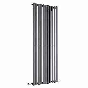 Anthracite Large Designer Radiator Single Curved Panel 1750 x 650mm Sterling Quinn
