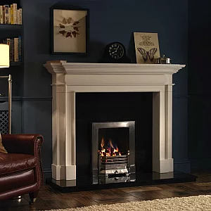 Special Offer Eko Fires 3080 Edwardian Inset Gas Fire with Manual Control and Log Fuel Effect