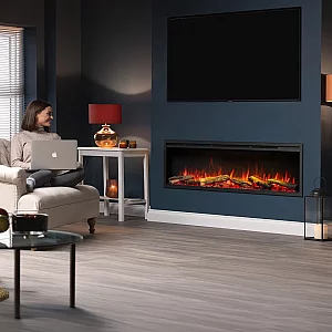 BlazeBright Alnwick Deep Lux 1300 Hole In The Wall Electric Fire