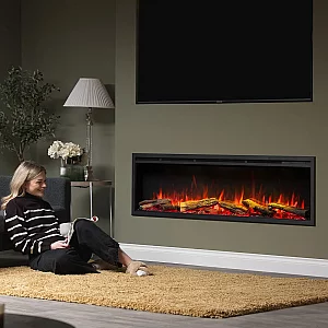 BlazeBright Alnwick Deep Lux 1500 Hole In The Wall Electric Fire
