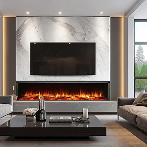 BlazeBright Oxford Deep Lux 1800 123 Sided Hole In The Wall Electric Fire