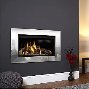 Flavel Rocco High Efficiency Chrome Hole In The Wall Gas Fire